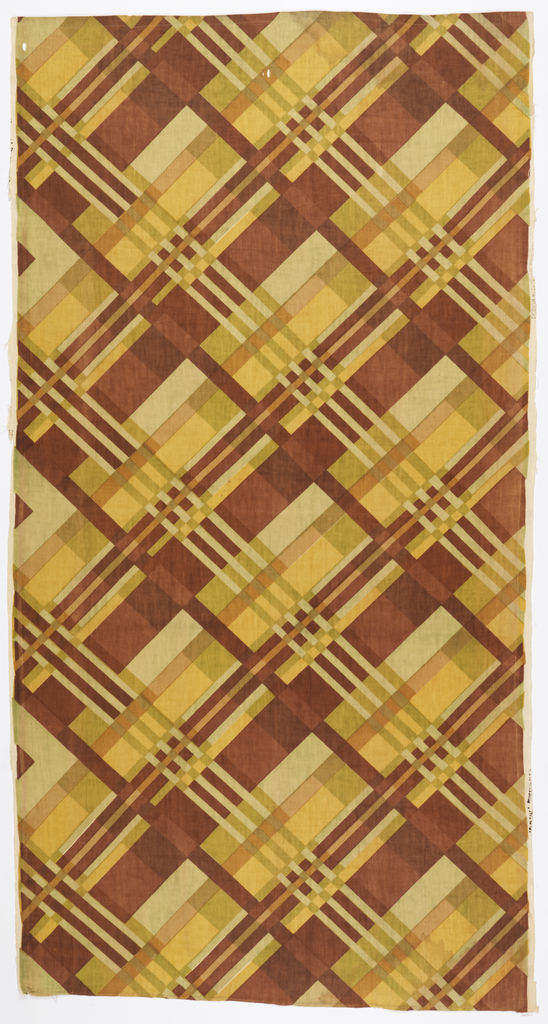 Textile, 1930–31, USA, designed by Donald Deskey (American, 1894–1989), screen printed linen, Museum purchase through bequest of Ida C. McNeil in memory of Lincoln C. McNeil and Catherine McNeil, 1989-86-1