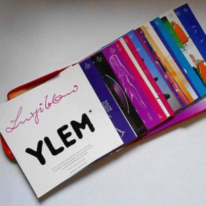 Image features portfolio of individual designs in Ylem by Luigi Colani.