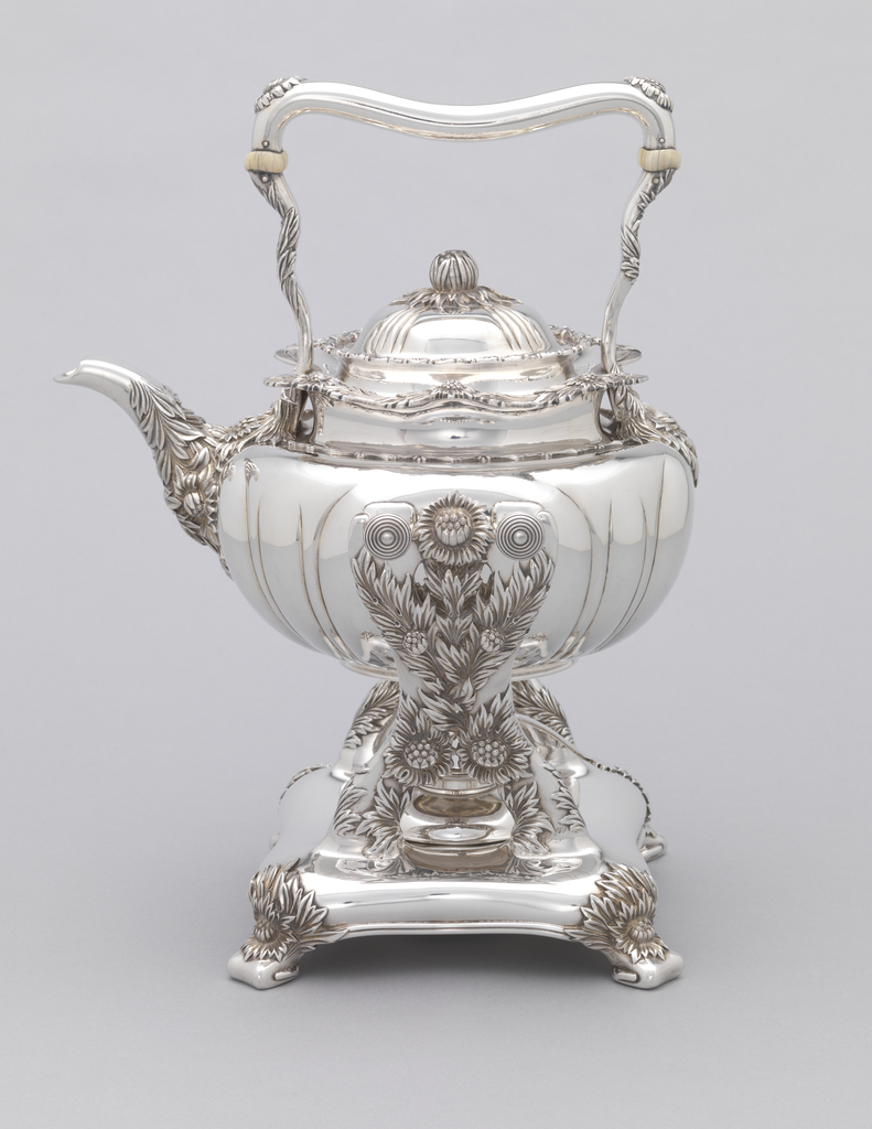 Tiffany Chrysanthemum silver tea set