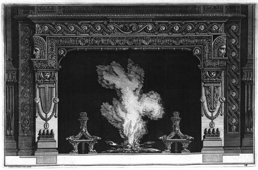 Piranesi fireplace, plate 27