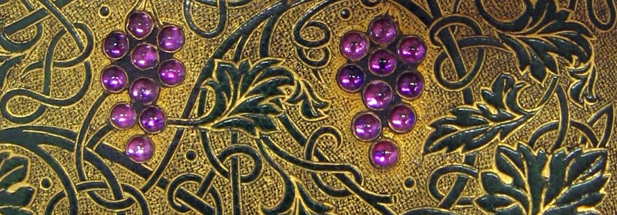 Detail of binding by Sangorski & Sutcliffe of London, ca. 1907