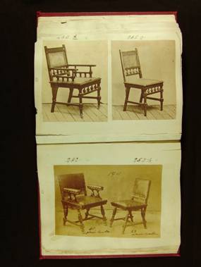 Kimbel & Cabus firm trade catalog depicting modern gothic furniture.