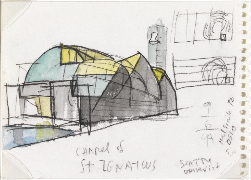 Drawing, "Chapel St. Ignatius, Seatle University: Exterior Concept Study"