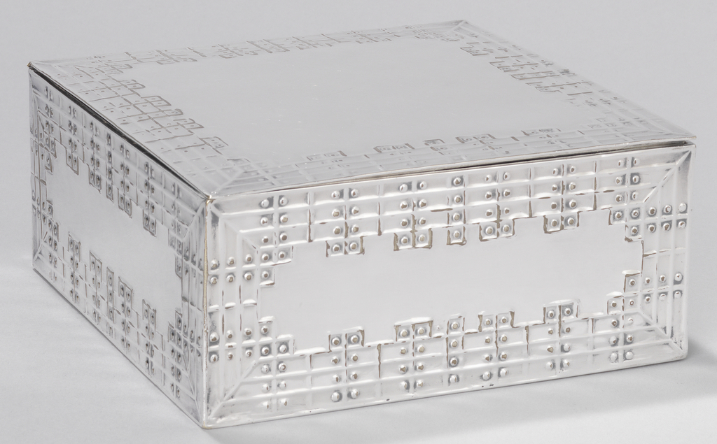 BOX, 1902–05. Silver-plated brass. Designed by Koloman Moser.