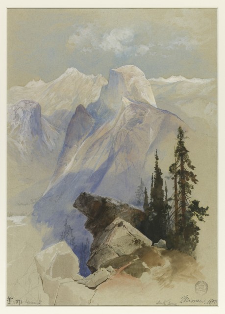 Drawing of Yosemite mountain