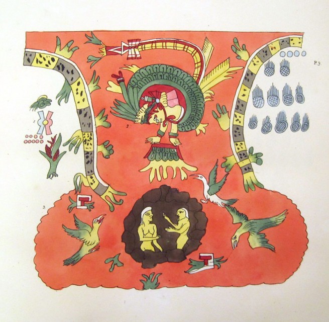 Mexican print with deities