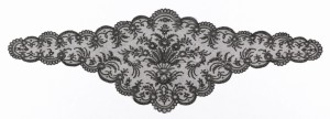 black lace head covering