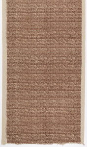 Brown hatch marks on a natural ground.