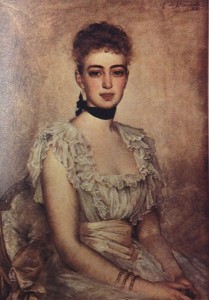 painted portrait of a lady