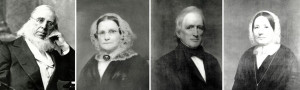 very old black and white portraits of elegant looking older white folks.
