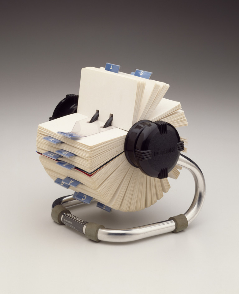 Open Rotary Card File, 1950