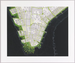 Print, New Urban Ground, Proposal for Rising Currents Exhibition, 2009. ARO (founded 1993) and dlandstudio (founded 2005). Museum purchase from Architecture Research Office and from General Acquisitions Endowment Fund, 2013-52-1