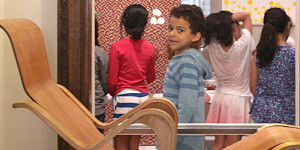 children in gallery
