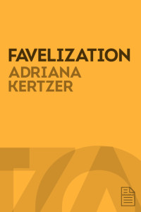 Book cover for Favelization. Orange background with simple typography.