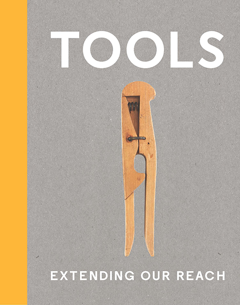 Text says TOOLS above a photo of a single clothespin