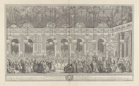 View of a Masquerade in Versailles