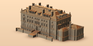 3D mansion model