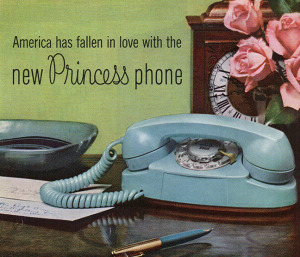 "American has fallen in love with the Princess phone."