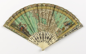 folding fan, map, Central America