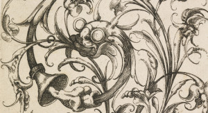 Print, Plate 6 from a Series of Nosegay Designs, 1614; Wendel Dietterlin the younger