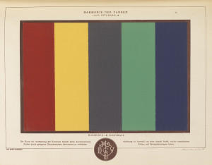 Image features a color plate featuring five colors. Please scroll down to read the blog post about this object.