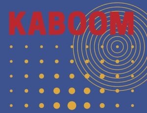 Kaboom graphic from exhibition
