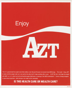 On a red background, "Enjoy AZT"