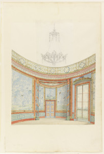 Frederick Crace, Design for the Decoration of the Saloon, Entrance Hall, Royal Pavillion, Brighton, 1802-1815, 1948-40-6