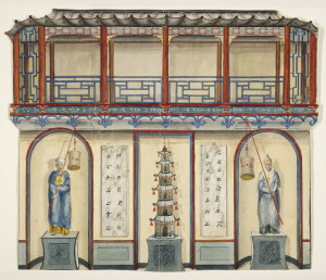 Frederick Crace, Design for the West Wall of the Corridor, Royal Pavilion at Brighton, c. 1802, 1948-40-6