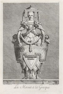 Vase Design featuring a woman wearing a vase-shaped dress