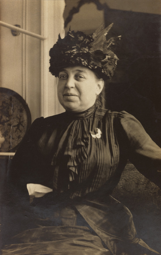 Eleanor in mourning attire for her mother, ca. 1912.