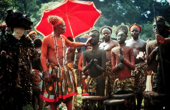 Enthronment of Jinabo II, the late King of Kom, Northwest Province of Cameroon. Photo: Hans-Joachim Koloss