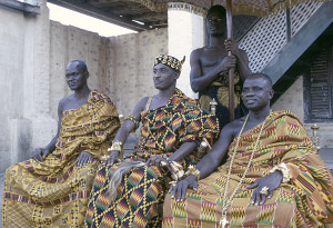 Paramount Chief Nana Akyanfuo Akowuah Dateh II and regional chiefs, Kumasi, Ghana, 1970. Photo Eliot Elisofon