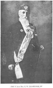C. W. Leadbeater in Freemason's regalia
