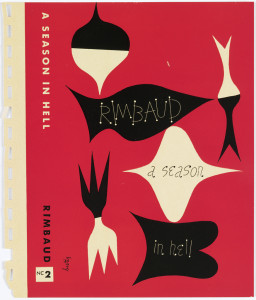 Book Cover, Season in Hell by Arthur Rimbaud, 1947. Designed by Alvin Lustig for New Directions Books (New York, New York, USA). Offset lithograph. Gift of Tamar Cohen and Dave Slatoff, 1993-31-165-3.