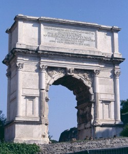 Arch of Titus, Rome, A.D. 81. Image by Calder Loth, courtesy of The Classicist Blog.
