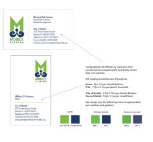 Image of Mobile Alabama's Icon Style Guide