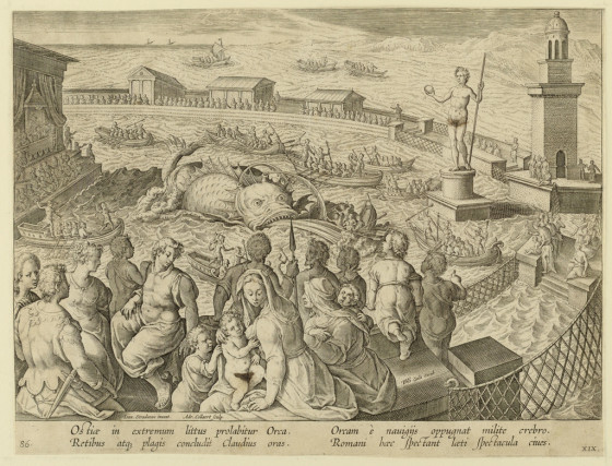 Jan van der Straet, An Orca at Ostia, ca. 1595. Cooper Hewitt Collection.