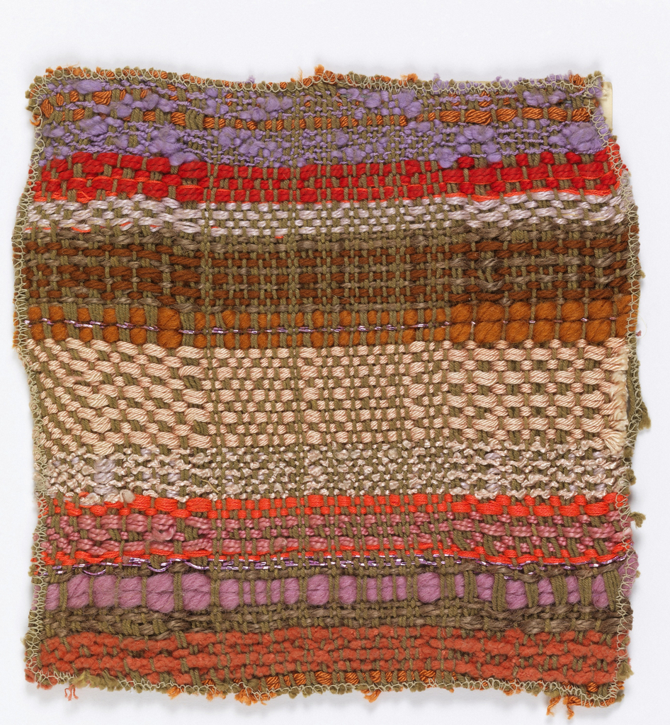 Jack Lenor Larsen, hand-woven sample made at Haystack Mountain College, 1954