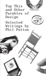 book cover with floating images of a coffee cup lid, car, chair, and laptop computer