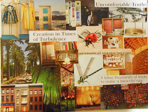Collage representing a restorative justice process by Barb Toews, State Correctional Institution-Chester, Pennsylvania in 2013