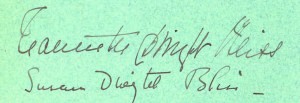 two signatures stacked vertically