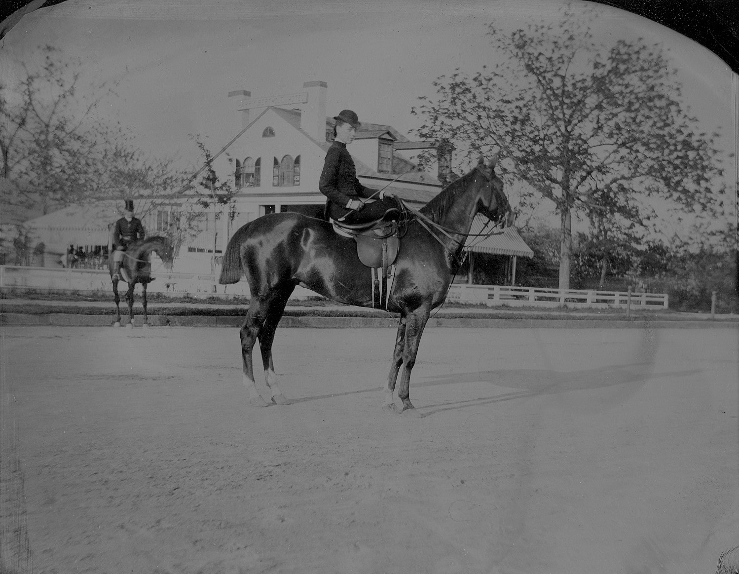 woman on a horse