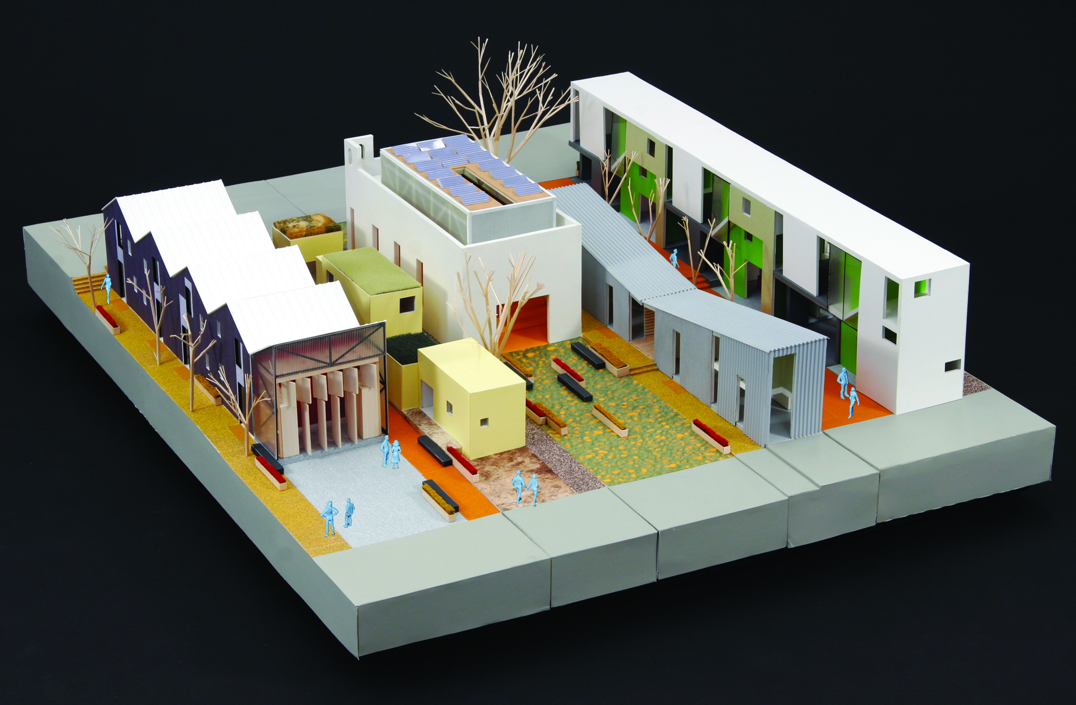 Living Rooms at the Border is an affordable-housing project developed with Casa Familiar in the border neighborhood of San Ysidro in San Diego, California. Diverse housing types and economies are embedded in an infrastructure of socioeconomic and cultural programming.