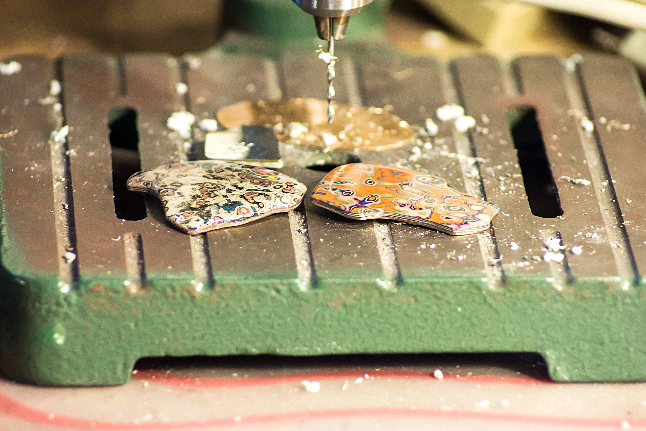 drilling into piece of jewelry