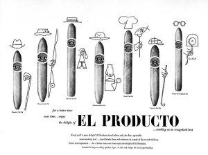 Paul Rand, advertisement for El Producto, ca. 1950s (Image credit:www.paul-rand.com)