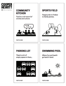 Examples of the graphic card sets for Citizen Design.