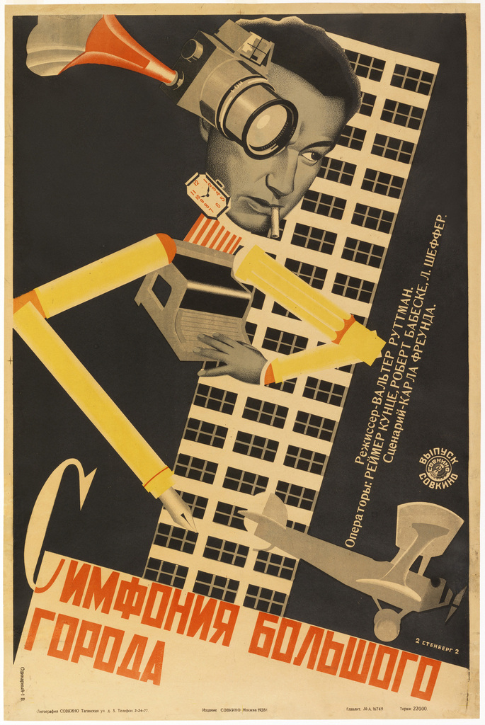 Image of a Poster, Symphony of a Big City, 1928.