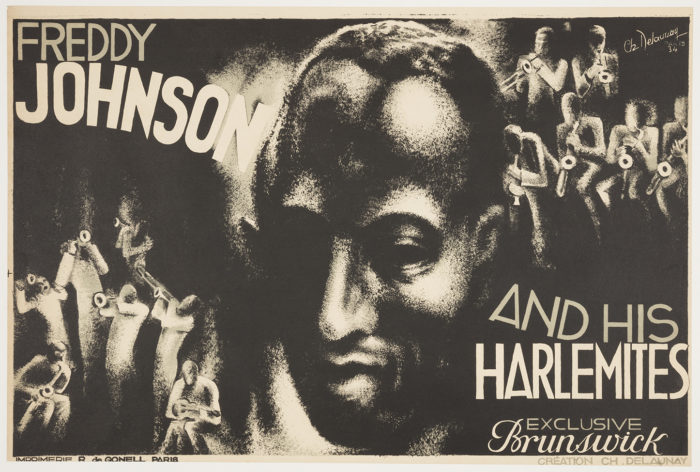 Image of Poster, Freddy Johnson and His Harlemites, 1934 by Charles Delaunay