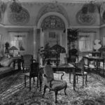 Photograph of the reception room in 1938.